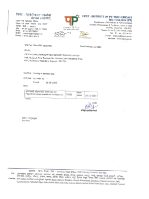 CIPET - Raw Material Test Report